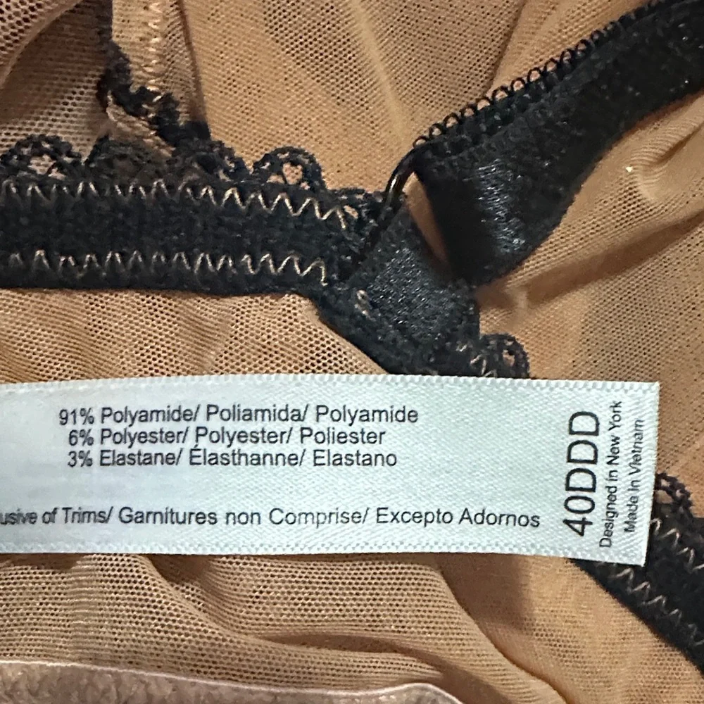 Adore Me Floral Shapewear Corset - Black and Tan